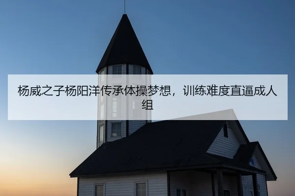 杨威之子杨阳洋传承体操梦想，训练难度直逼成人组